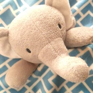 Levtex elephant Toddler Lovie Baby Blanket 11"